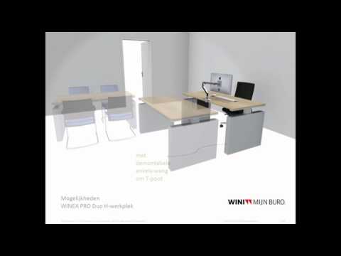 Wini Pro - DuoH Werkplek, optimum van flexibiliteit